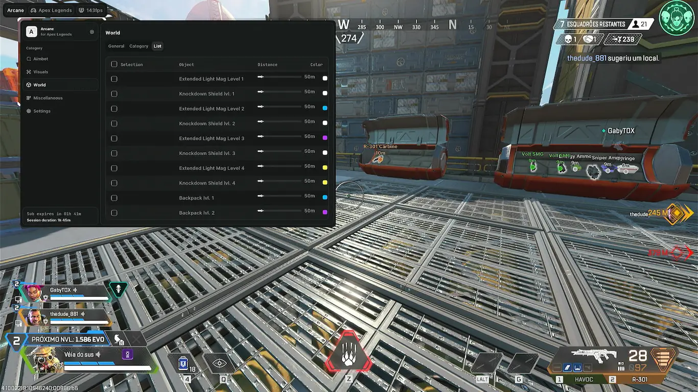 Screenshot 3 do cheat Apex Legends Arcane